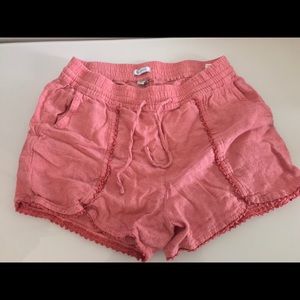 Linen Shorts with Drawstrings